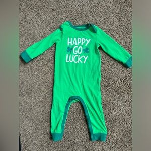 Happy Go Lucky 12M St Patrick’s Day One piece